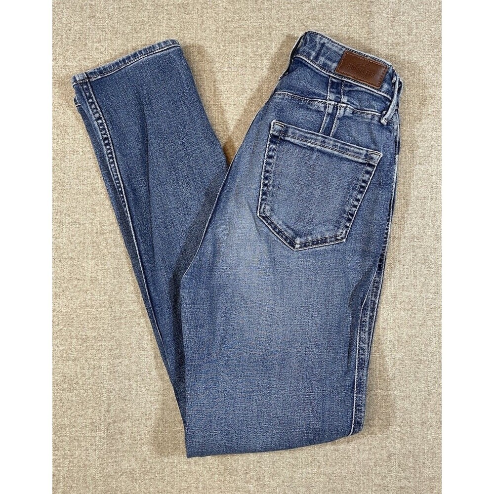 Hollister Ultra High-Rise Mom Jeans Size 0R 24x27 (Actual 22x27) Blue Denim
